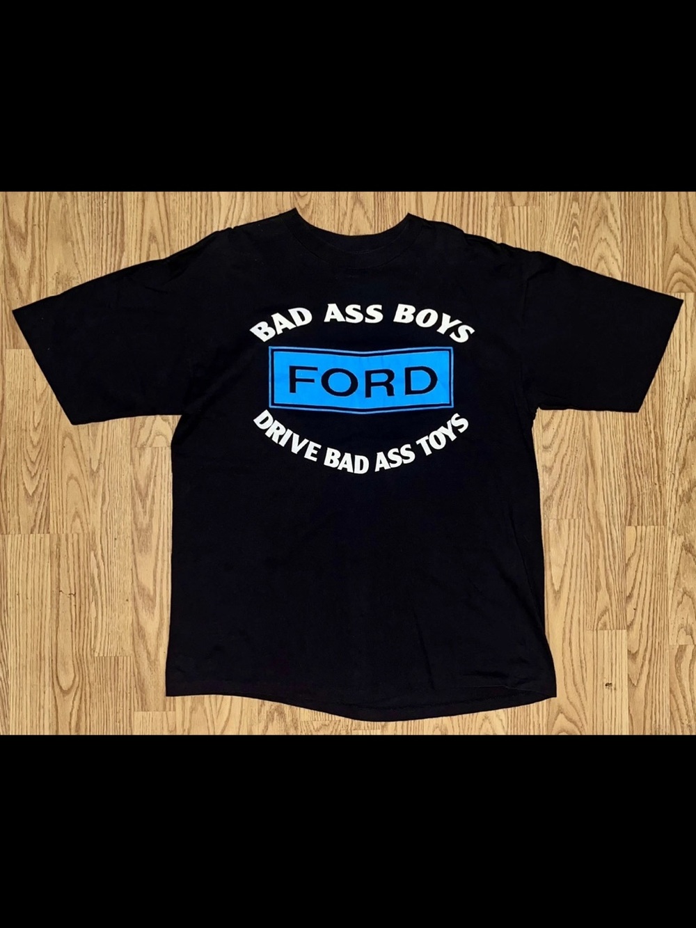 Vintage 90s Bad Ass Boys Drive Bad Ass Toys Ford Shirt XL Single Stitch
